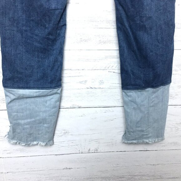 Pilcro & The Letterpress Jeans Women's Script Skinny Two Tone Legs size 30 - Picture 6 of 12